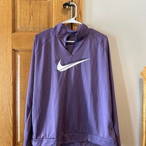 Nike purple quarter zip